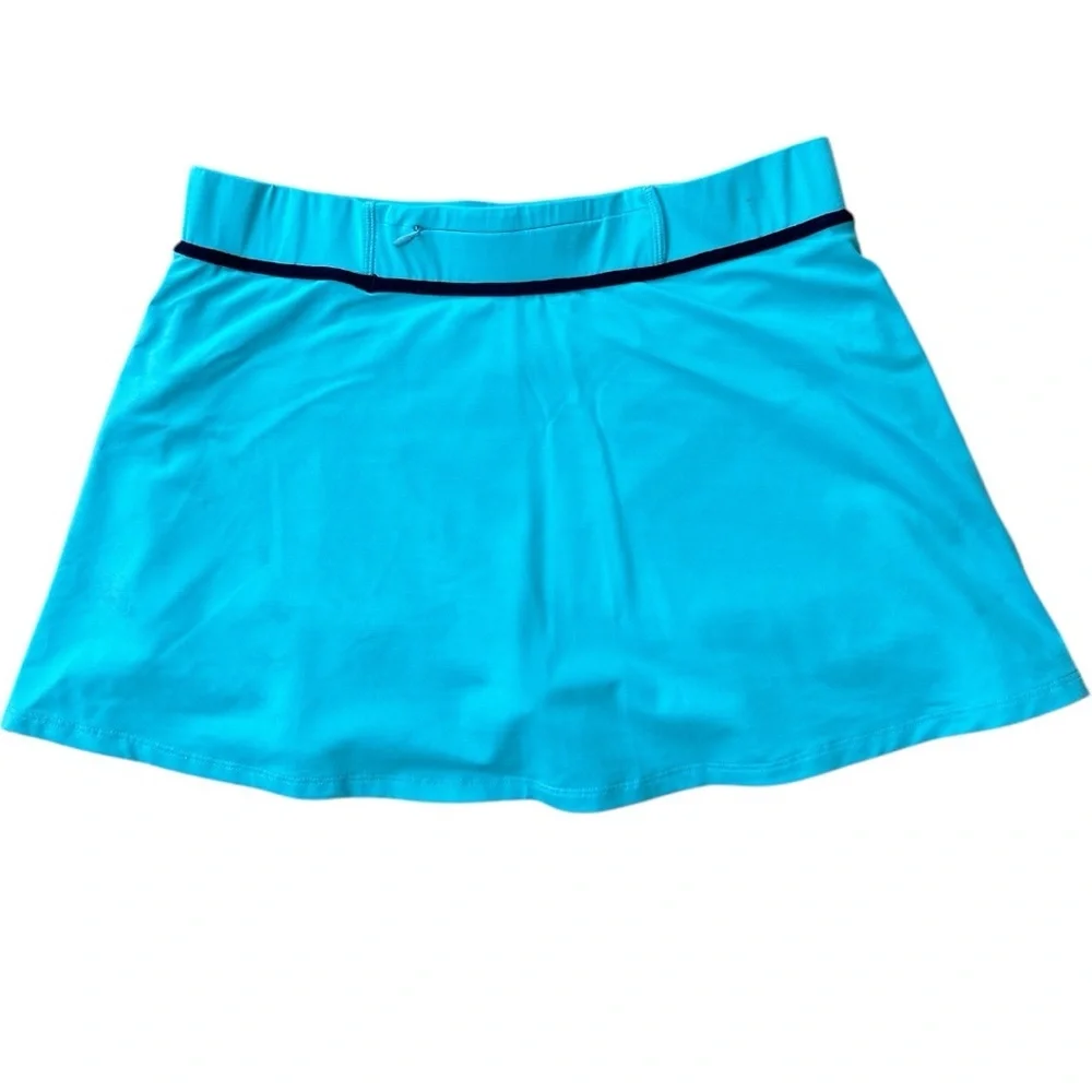 Boden Women’s Tennis Skort Size 8 Blue Teal Colorblock Athletic Pickleball Golf
